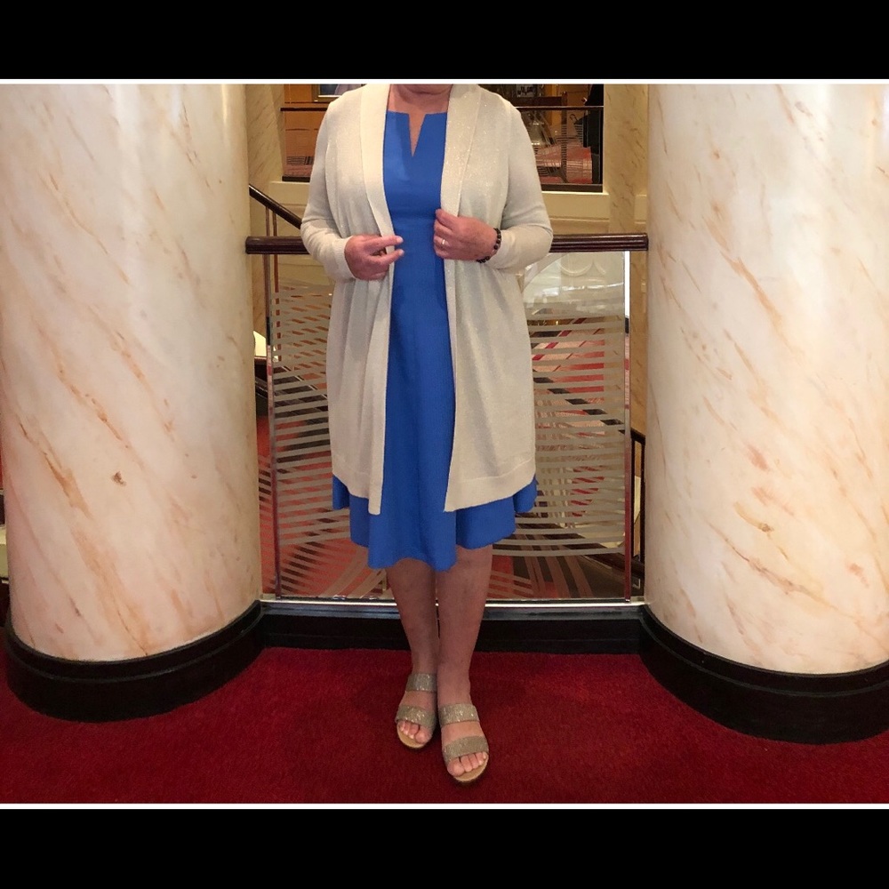 Evening metalic jacket